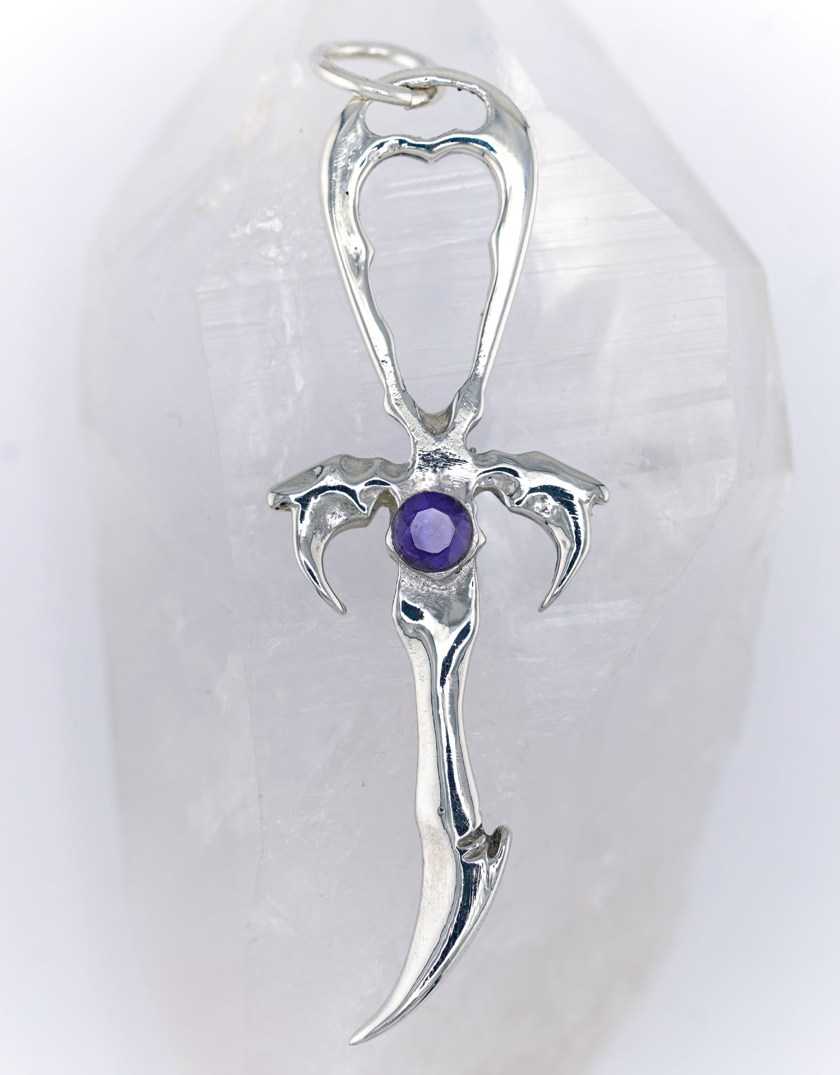 "Viking's Compass" Iolite & 925 Silver Vampire Ankh - Mystery Control x Endless Night